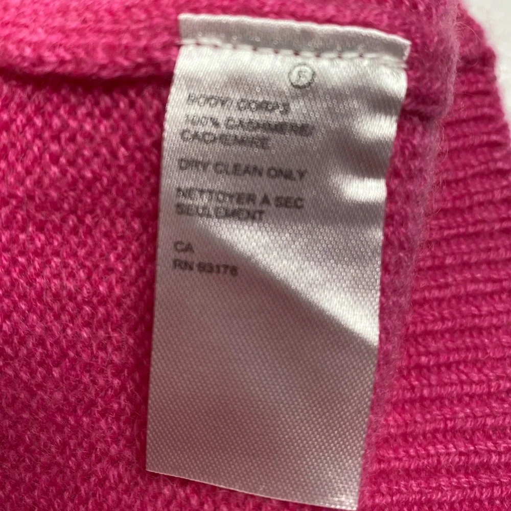 Saks Fifth Avenue Cashmere Azalea Pink Cardigan Sz XL New With Tags